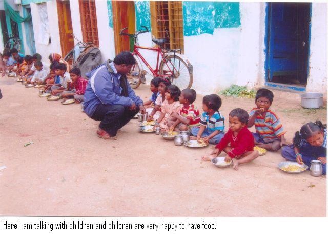 feeding AIDS kids in orphanage
